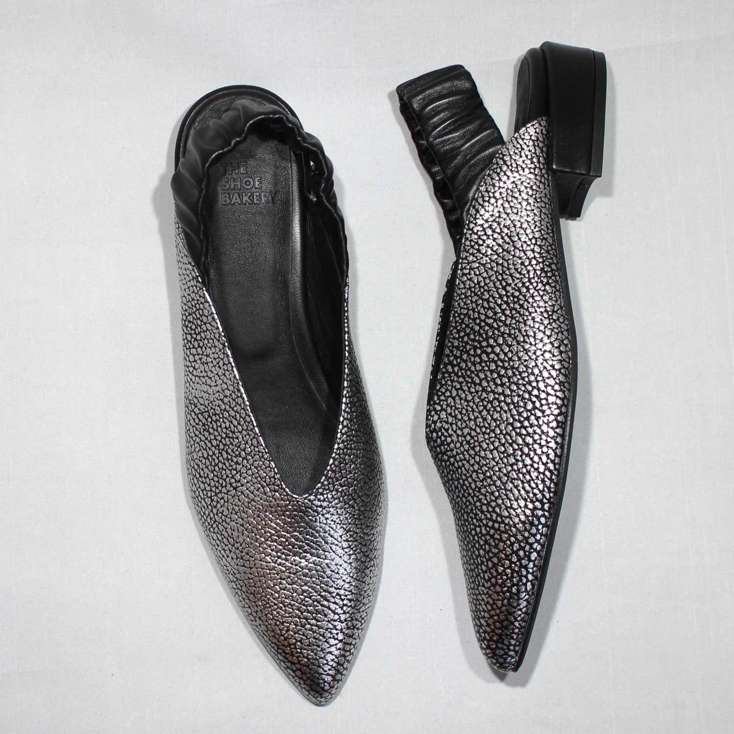 Twiggy Slingback- Silver