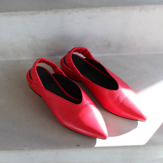 Twiggy Slingback- Röd