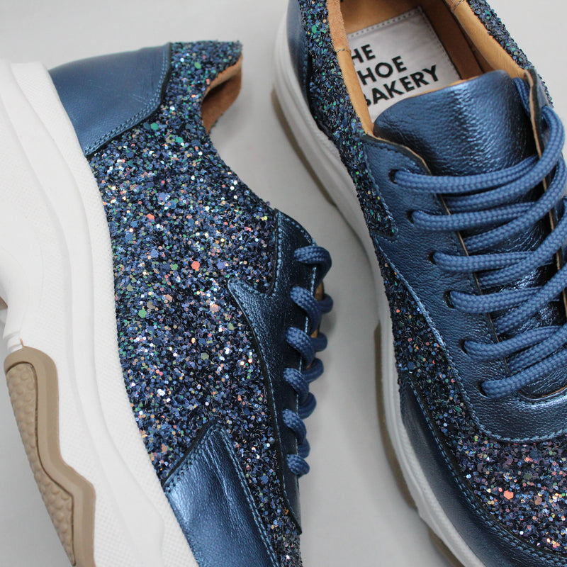 Poppy Sneaker - Galaxy blå Glitter