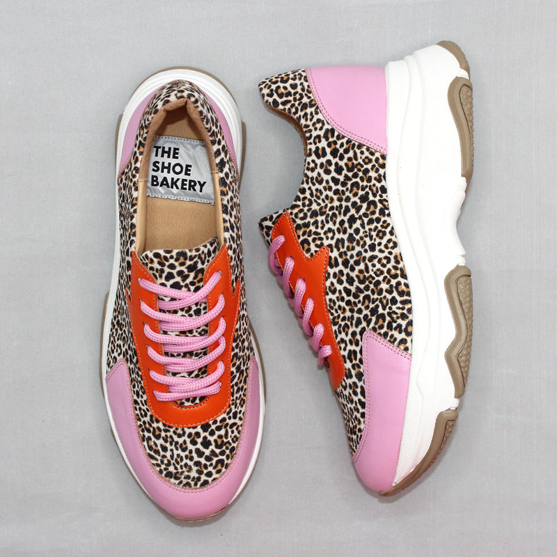 Poppy Sneaker - Leopard Pink/Orange