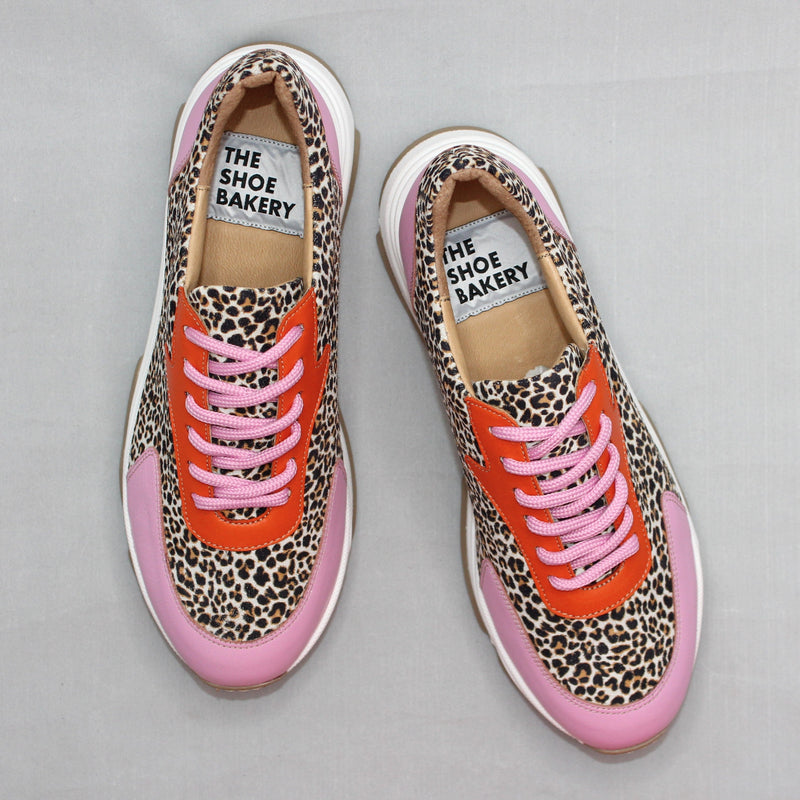 Poppy Sneaker - Leopard Pink/Orange
