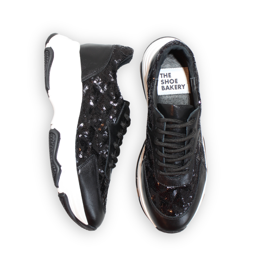 Poppy Sneaker - Svart Glitter