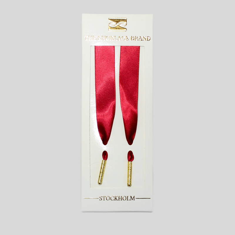 Shoelace Red Satin