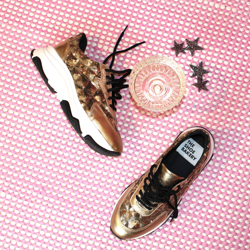 Poppy Sneaker - Guld Glitter