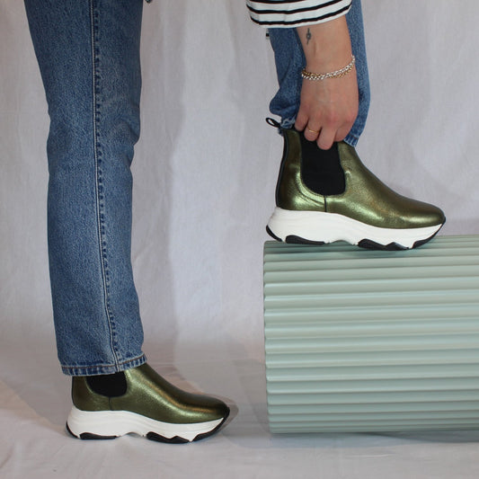 Poppy Chelsea Boot - Grön