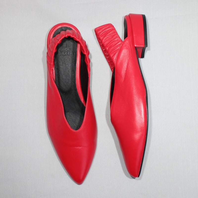 Twiggy Slingback- Röd