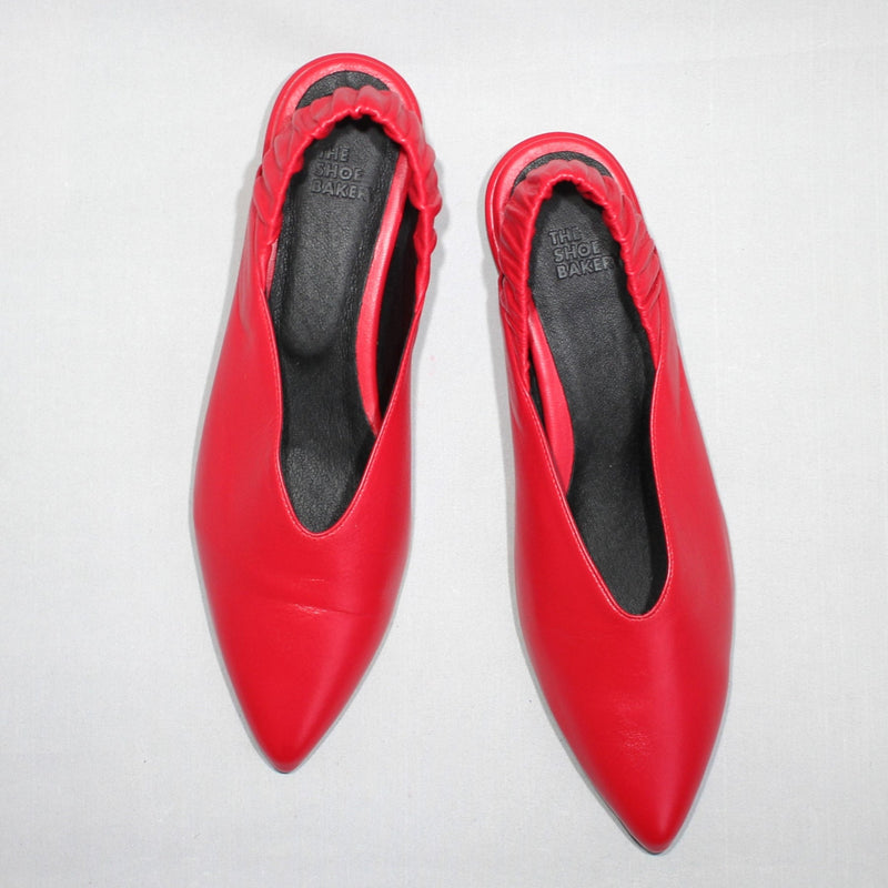 Twiggy Slingback- Röd