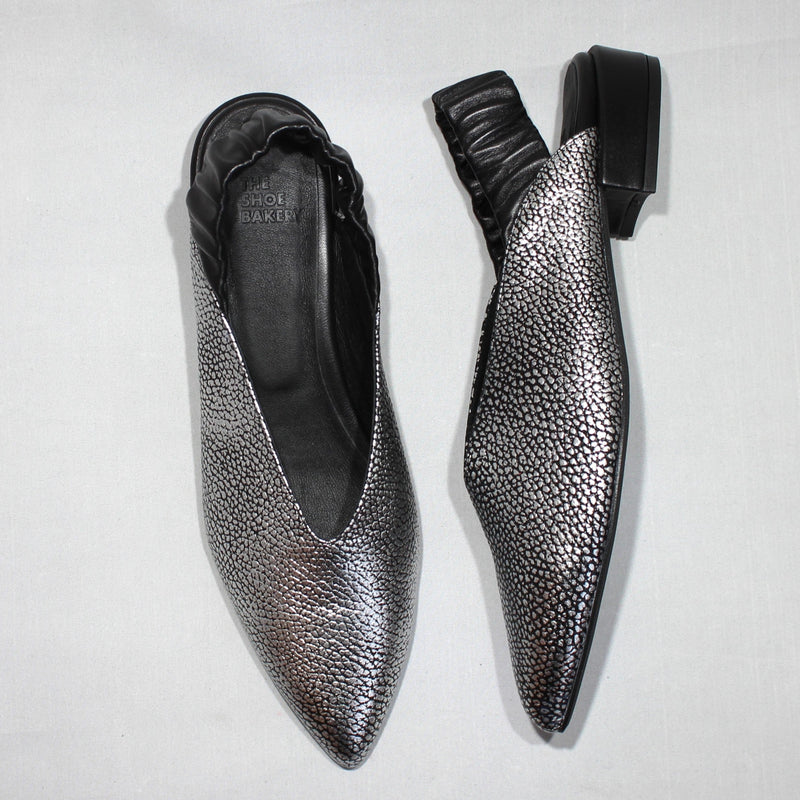 Twiggy Slingback- Silver