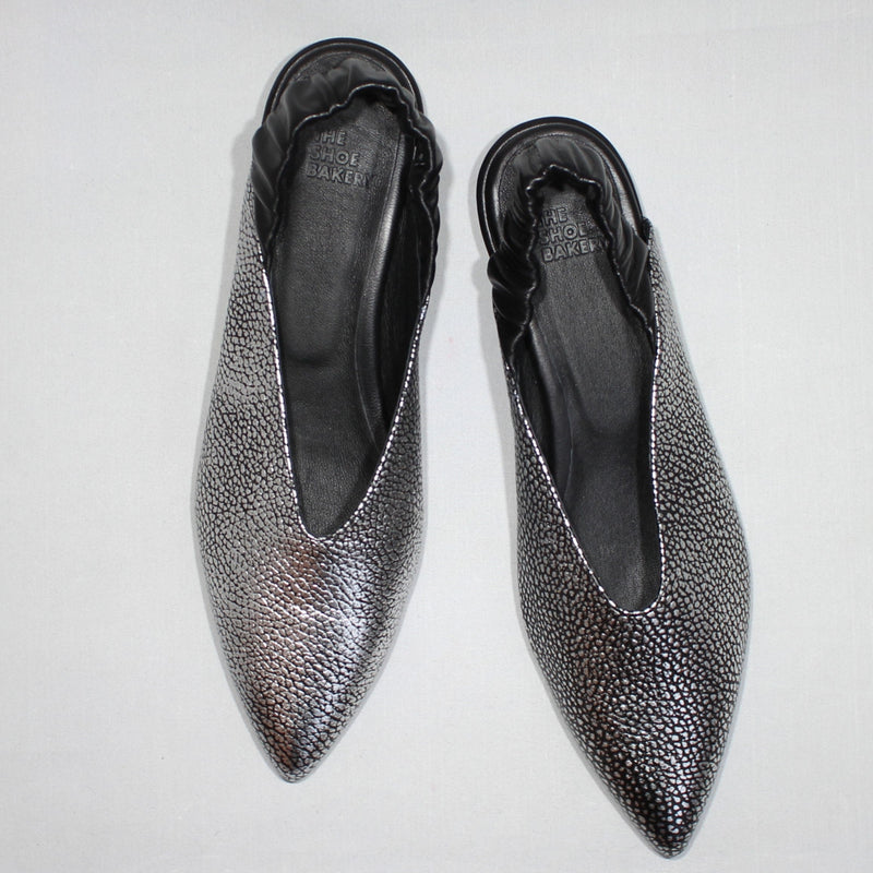 Twiggy Slingback- Silver