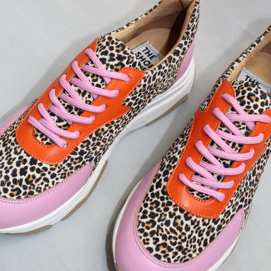 Poppy Sneaker - Leo Pink/Orange