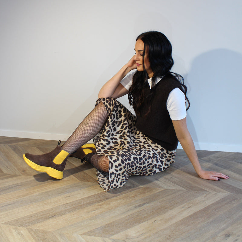 Poppy Boot - Brun Mocka