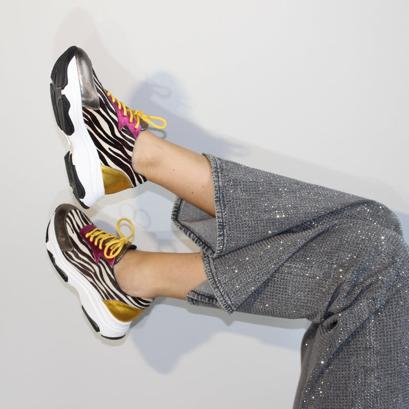 Poppy Sneaker - Zebra