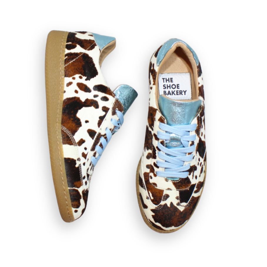 Pansy Sneaker - Cow/Blue