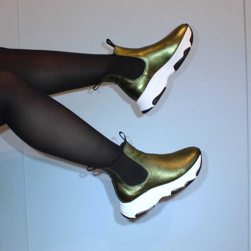 Poppy Chelsea Boot - Green