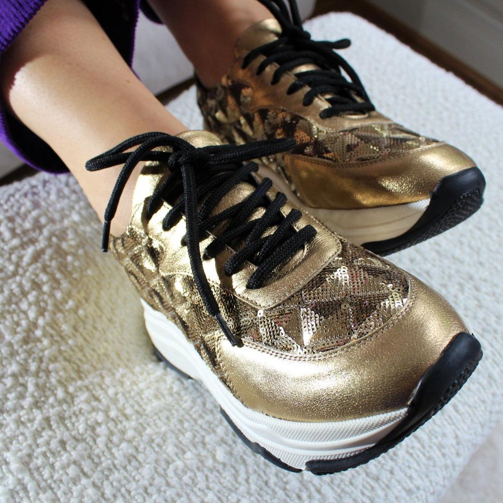 Poppy Sneaker - Guld Glitter