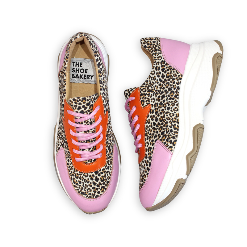Poppy Sneaker - Leo Pink/Orange