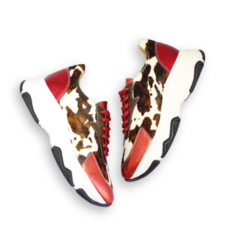 Poppy Sneaker- Cow