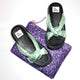 Rose Läder Sandal - Mintgrön